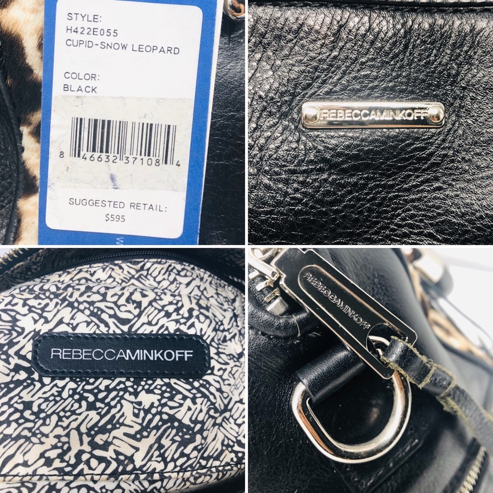 REBECCA MINKOFF SNOW LEOPARD CUPID SATCHEL - Picture 7 of 8